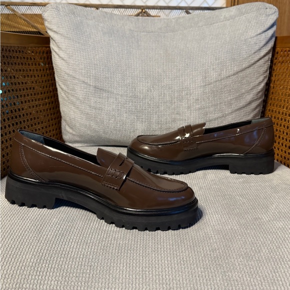 Reformation Agathea Chunky Loafer Espresso Leather - Picture 8 of 10